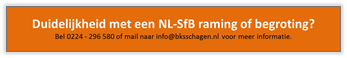 Mail voor een NL-SfB-raming of begroting